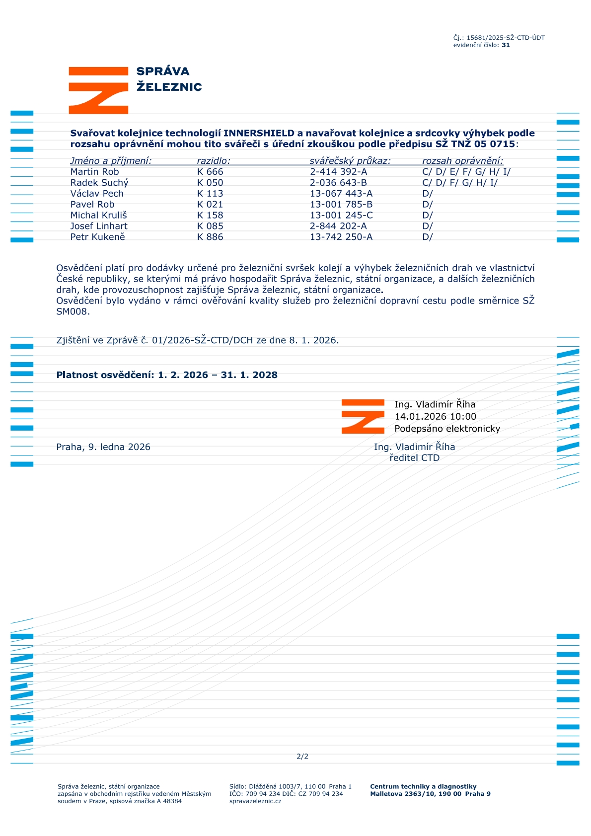 Osvědčené Ke Svařování 2